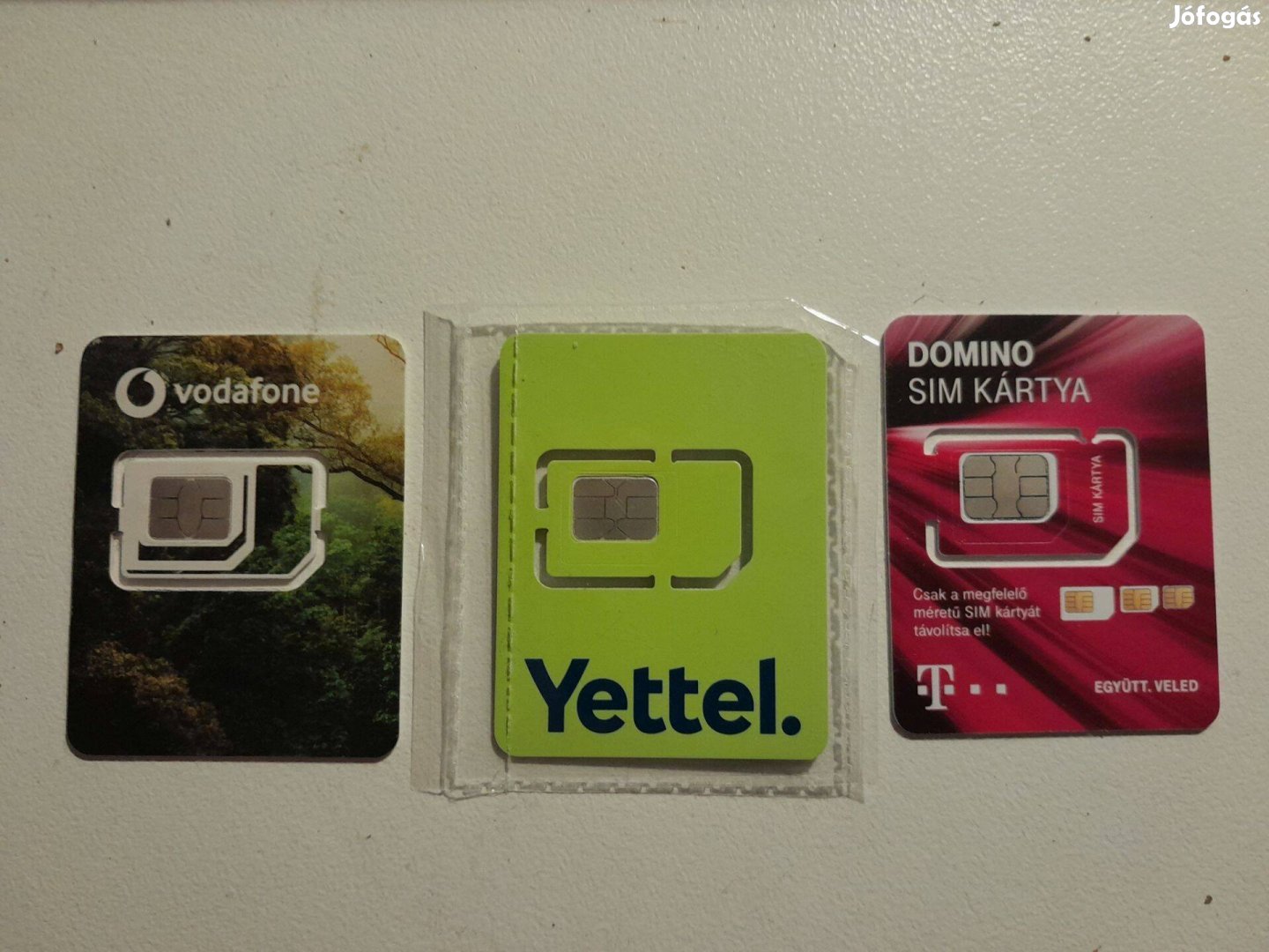 SIM kártya - aktivált (aktív, regisztrált), Yettel, Vodafone, Telekom