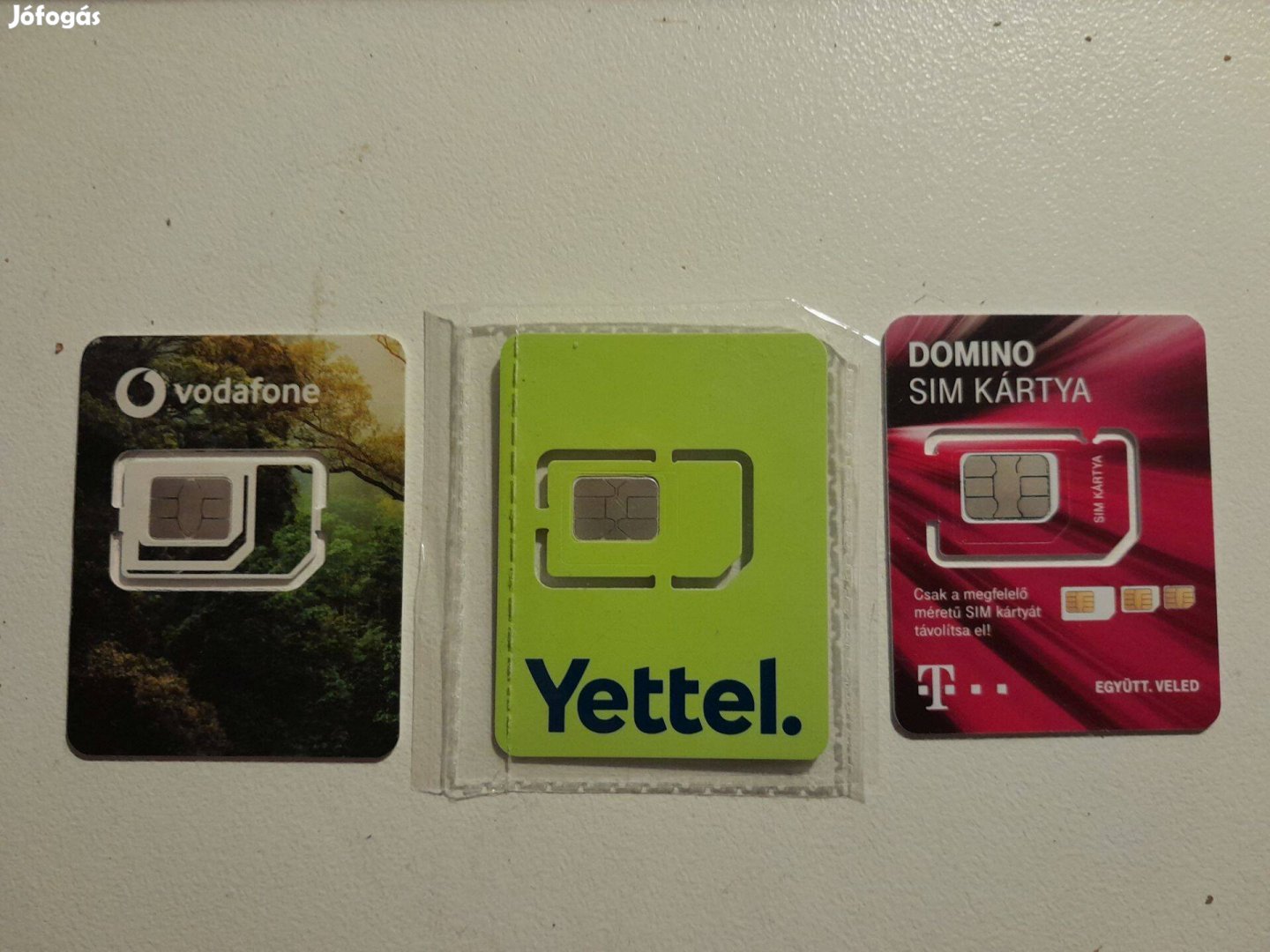 SIM kártya, aktivált (regisztrált, aktív), Vodafone, Yettel, Telekom