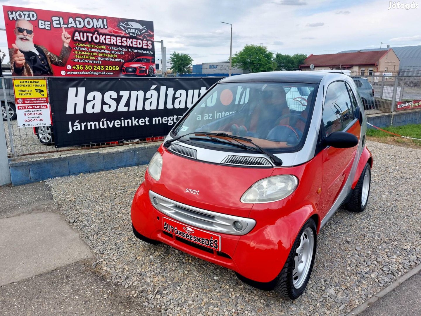 SMART Fortwo Coupe Megkímélt állapotban-üvegtet...