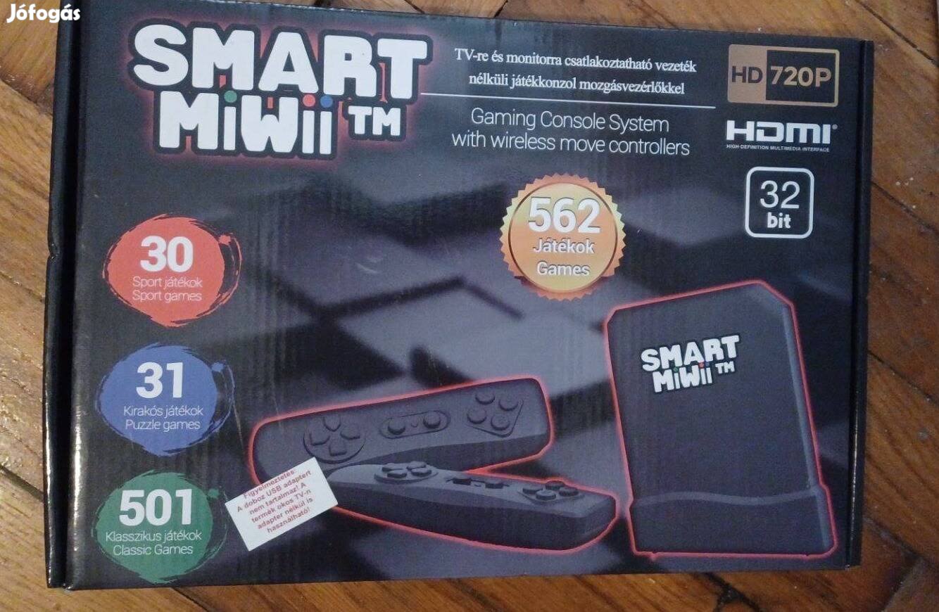 SMART Miwii vezeték nélküli HD játékkonzol, 562 játék