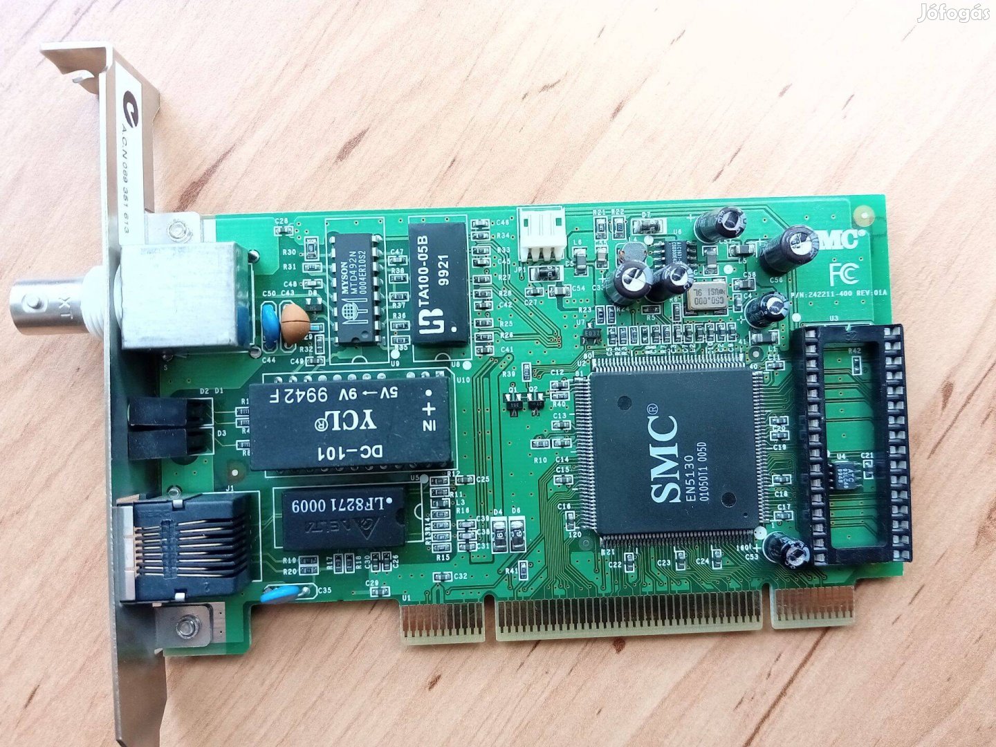 SMC1211 BTX BNC+UTP 10/100 PCI hálókártya (ritkaság!)