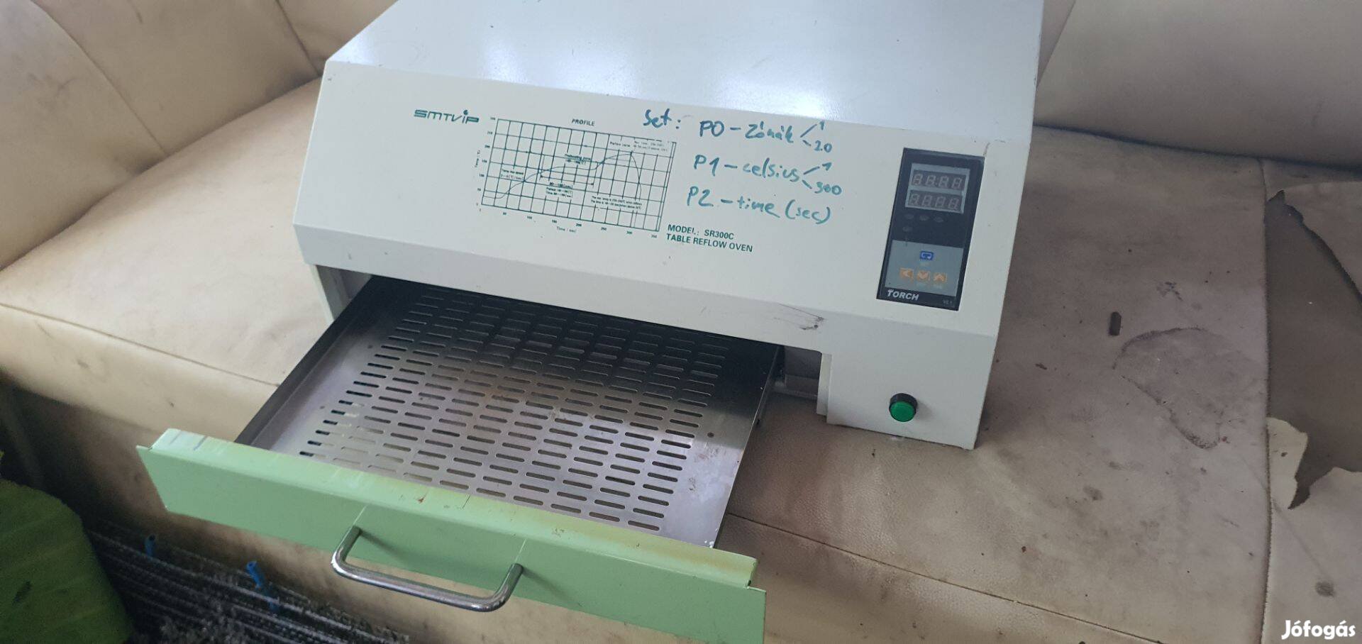 SMD Reflow kemence / asztali 1200W / 32 zóna