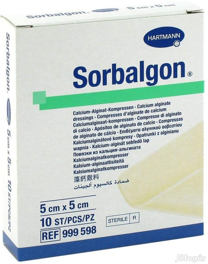 SORBALGON SEBKEZELŐ LAP 5X5 CM 10X gyti