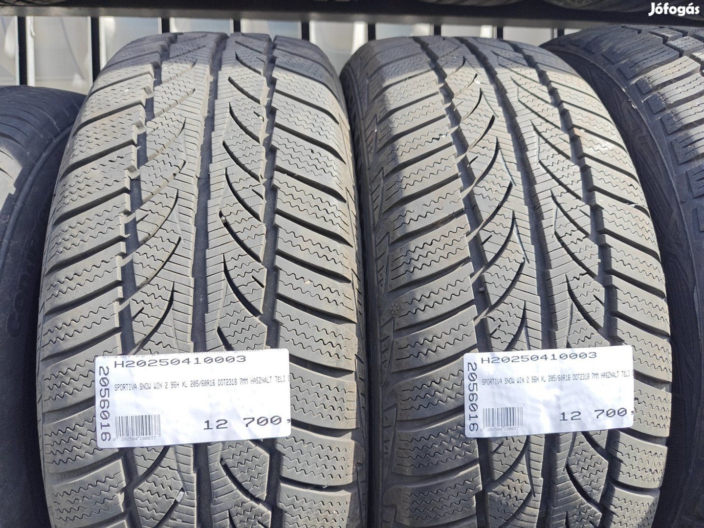 SPORTIVA SNOW WIN 2 96H XL 205/60R16 DOT2318 7MM HASZNÁLT TÉLI GUMI H