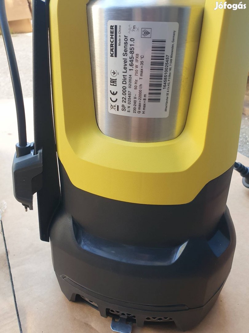SP 22 000 Dirt a Kärcher legerősebb merülőmotoros szivattyúja.