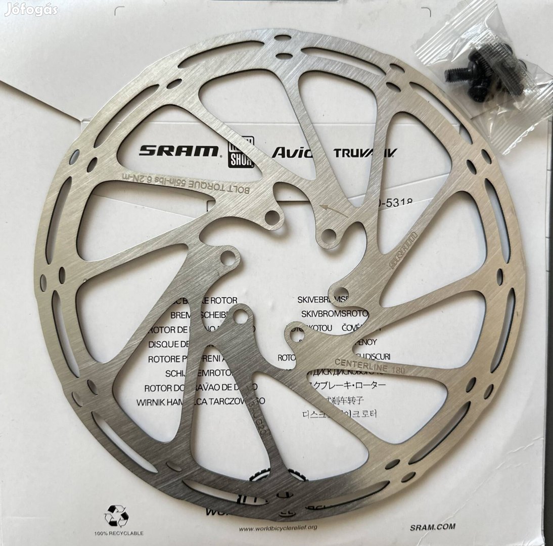 SRAM Centerline 160/180/203 mm féktárcsa Új eladó