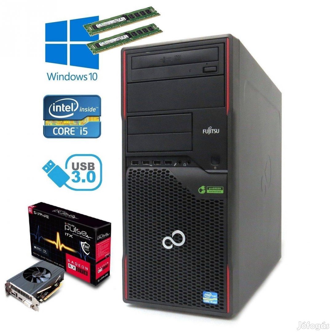 SSD GTA Gamer PC Quadro K2000 INTEL I5-4590 4x4.1GHZ/16GB számítógép
