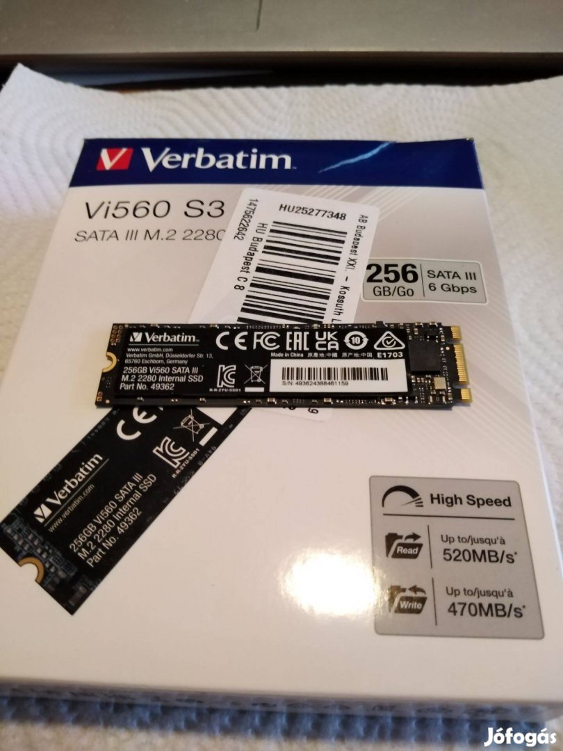 SSD- Verbatin-256-GB Szuper JO-9000FT