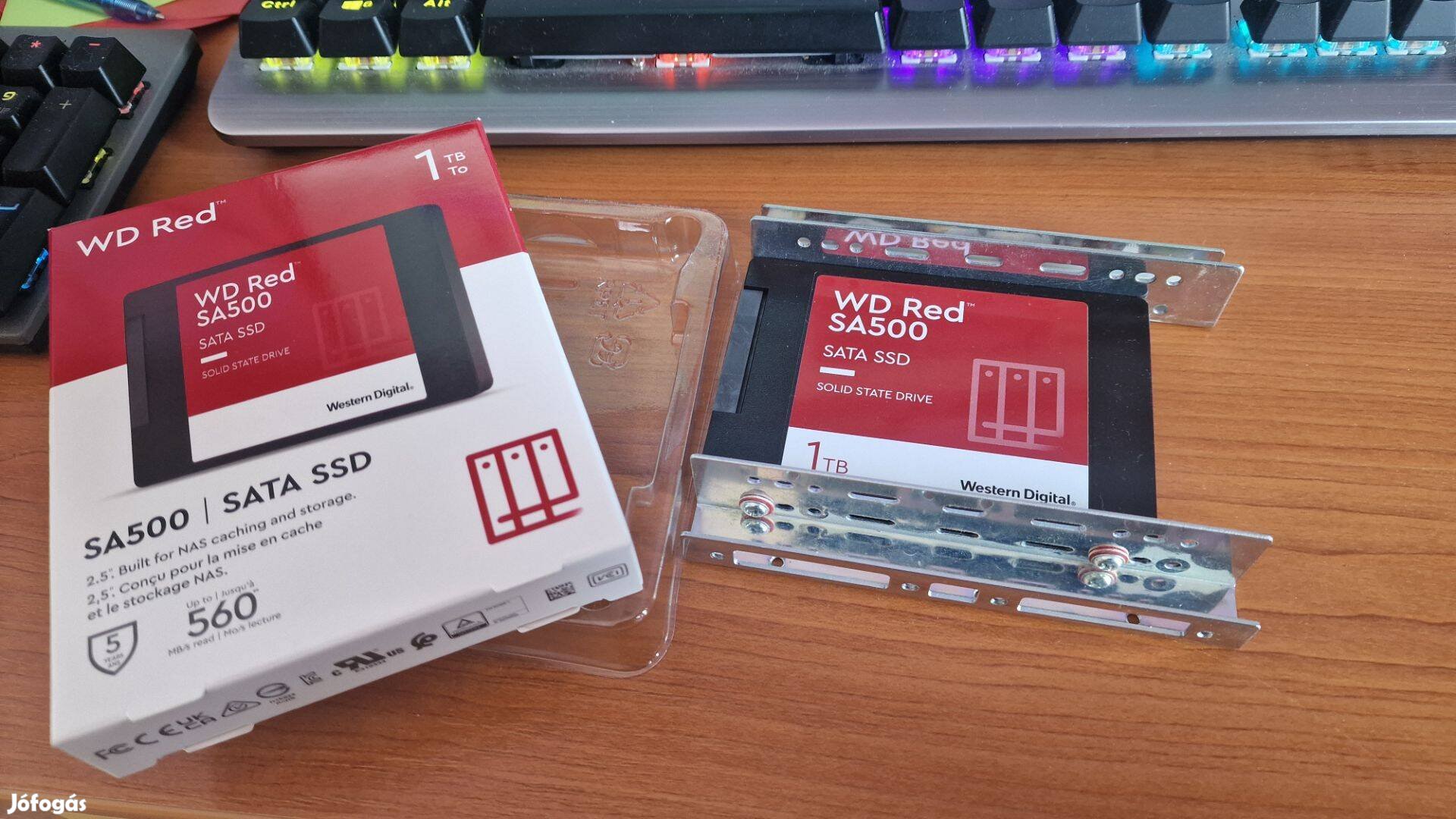 SSD meghajtó, WD RED 1TB szinte vadonatúj