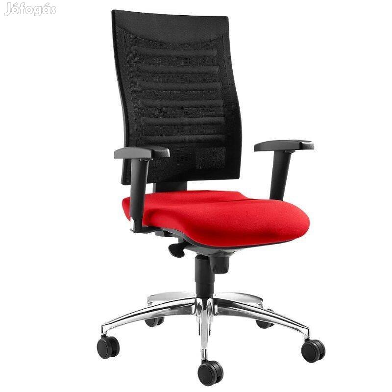 SSI Proline S2 ergonomikus irodai forgószék, 110kg - fekete/piros