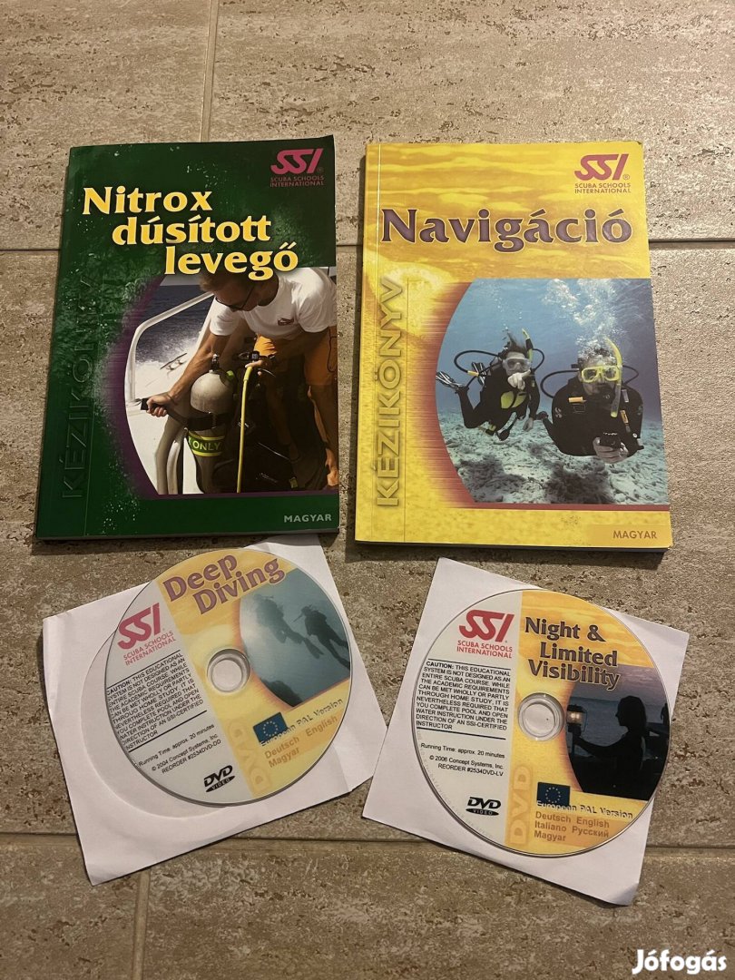 SSI haladó búvár oktató könyv DVD csomag