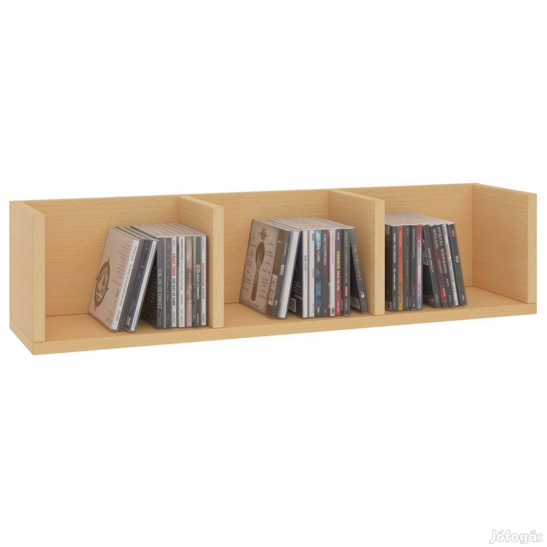 STARS CD/DVD Tartó Polc, Bükk Színű Outlet bútor