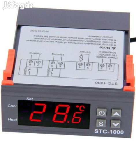 STC-1000F hőmérséklet szabályzó kontroller (1692)