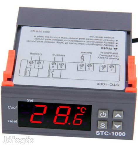 STC-1000F hőmérséklet szabályzó kontroller (1692)