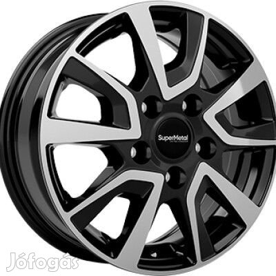 SUPER METAL VAULT Fényes fekete Polírozott 6X15 5X118 ET68 CB71,1 |