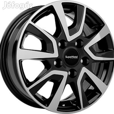 SUPER METAL VAULT Fényes fekete Polírozott 6X16 5X118 ET68
