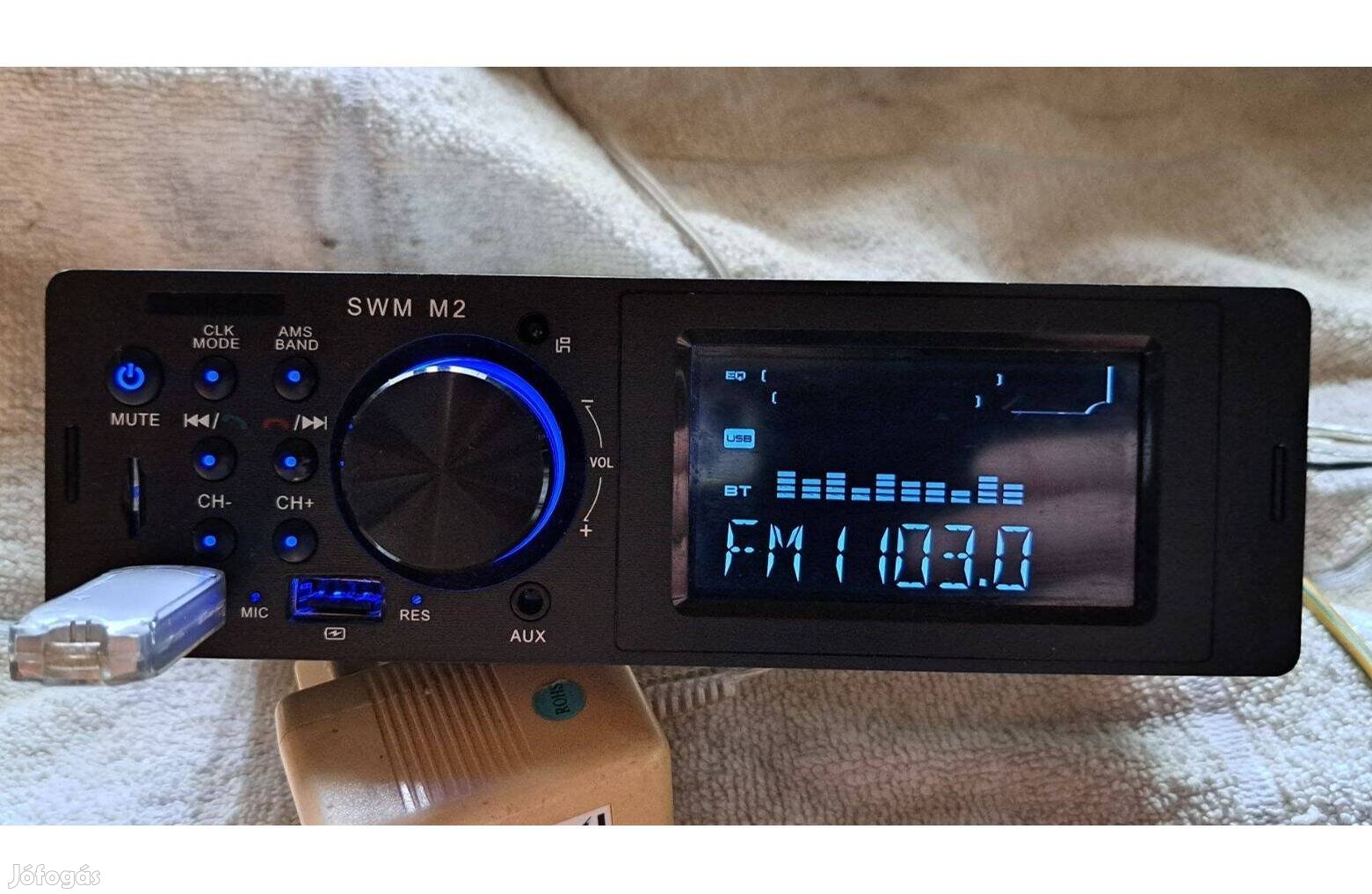 SWM M2 BT, AUX, SD, USB, bluetooth autórádió