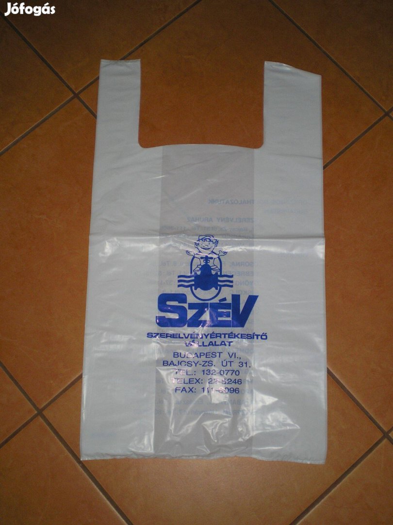 SZÉV 1884-1987 szatyor új, de régi darab nem volt használva