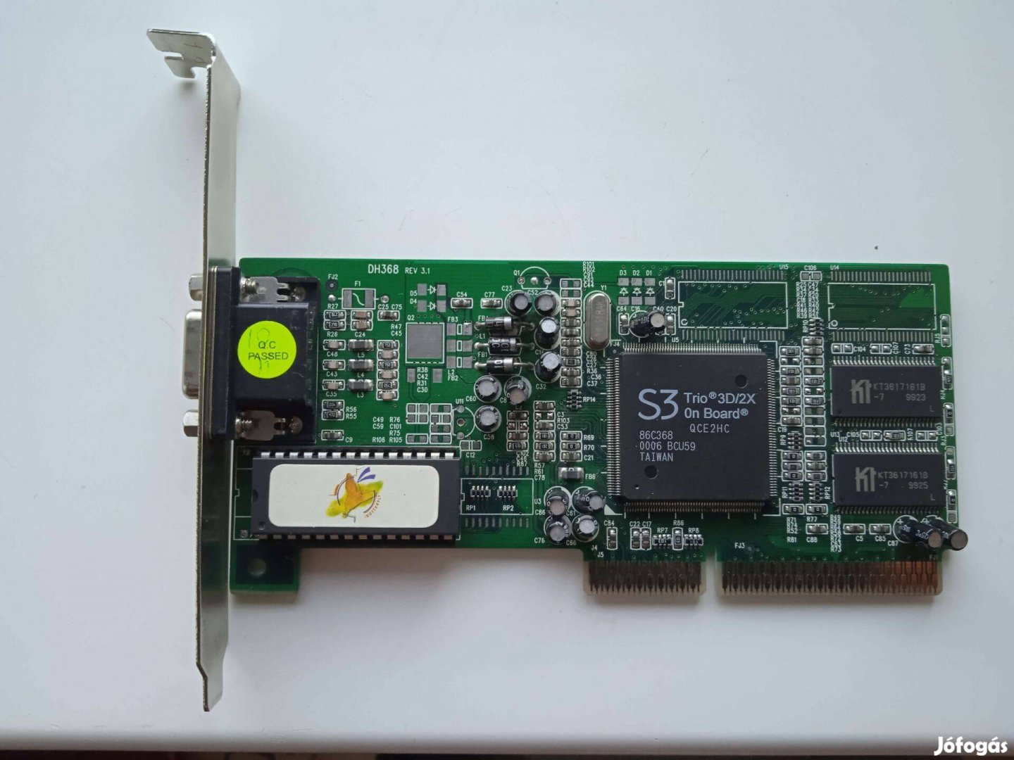 S 3 Trio 3D 2X grafikus kártya ,Butterfly BIOS-os , AGP-s