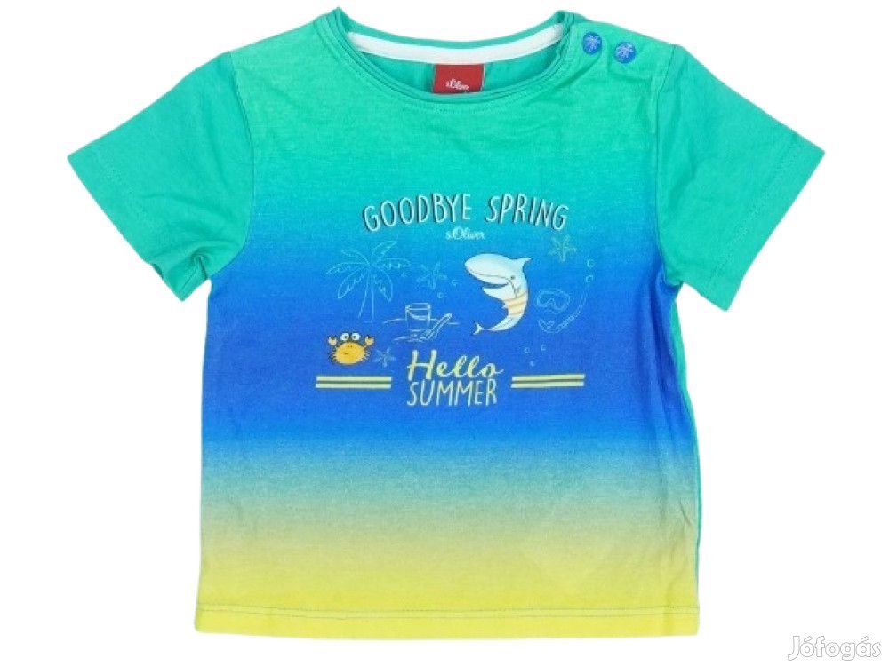 S.Oliver Új címkés Fiú Póló Méret 68