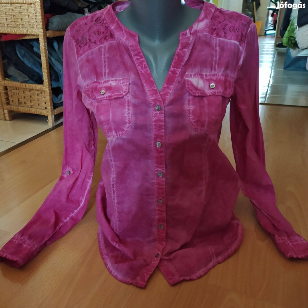 S.Oliver csodaszép csipkebetétes rugalmas női ing 36