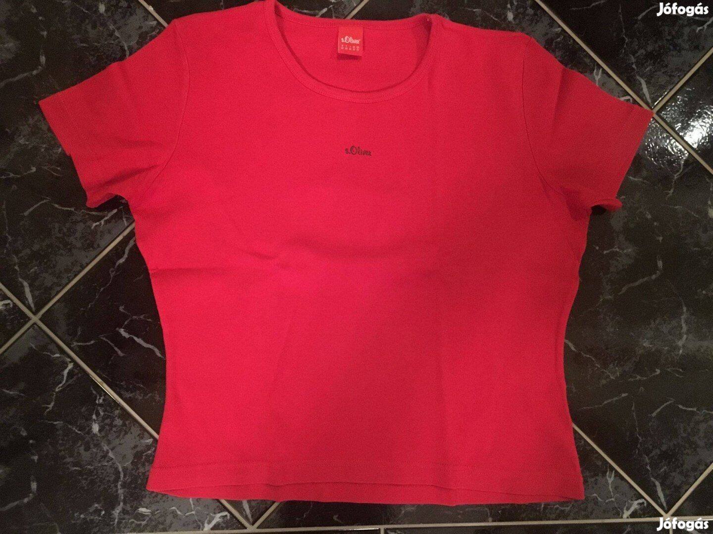 S.Oliver női piros felső M-L