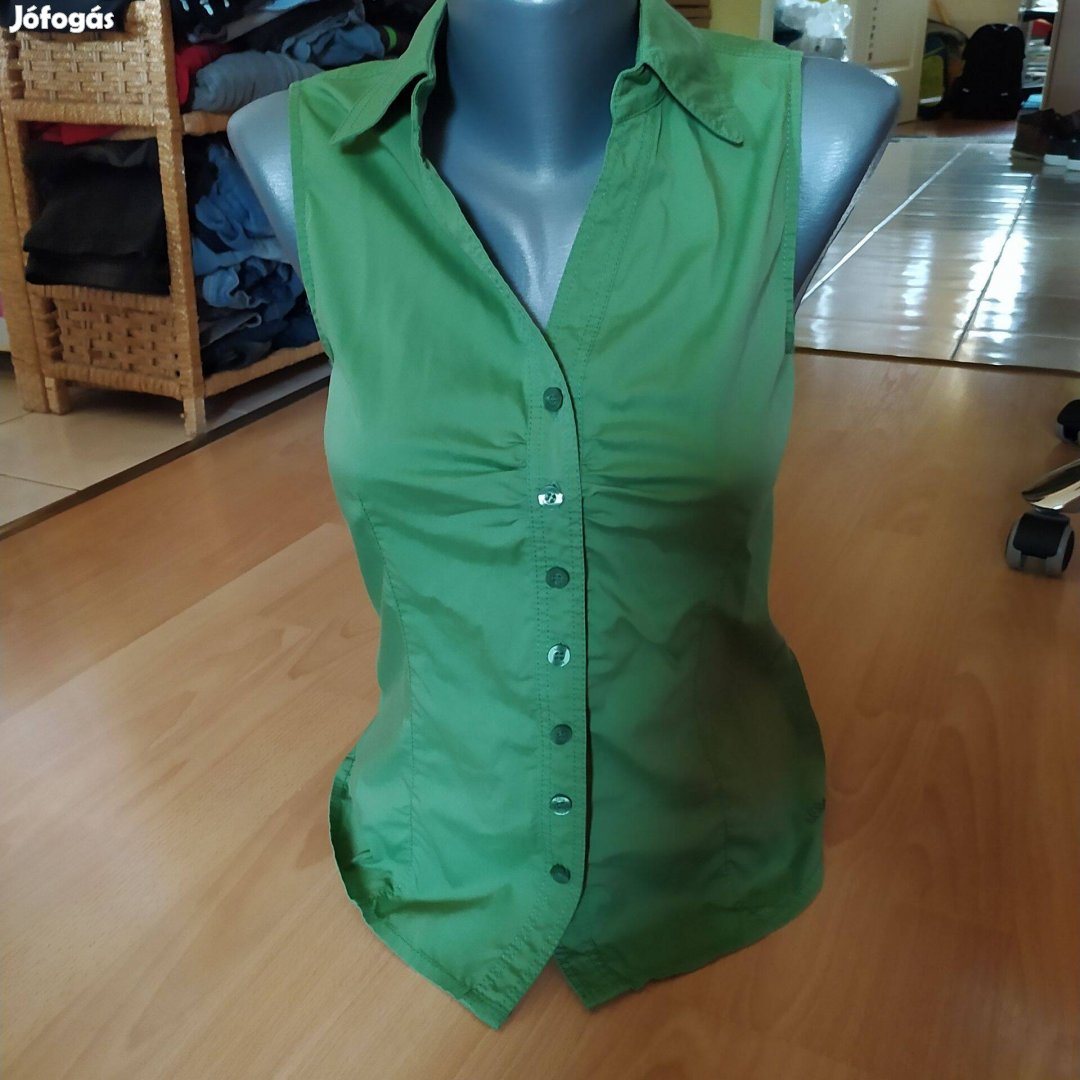 S.Oliver rugalmas zöld csinos női ing felső 36 34