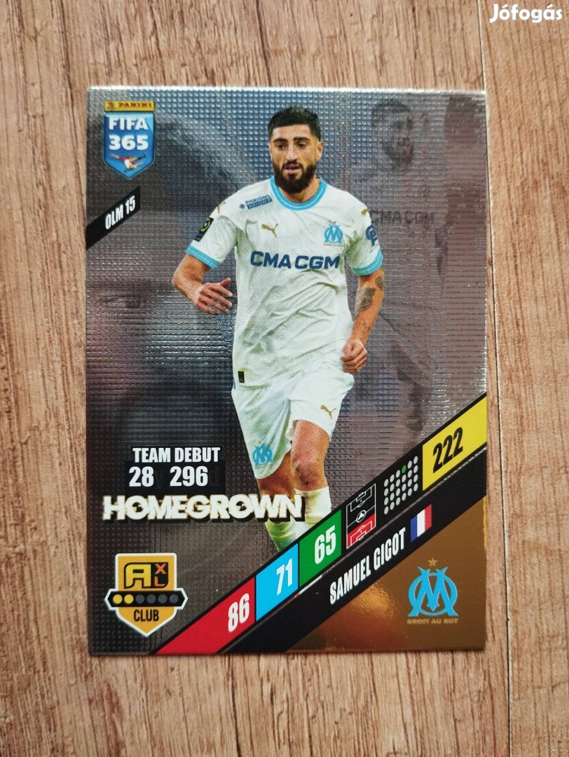 S. Gigot (O. Marseille) FIFA 365 2024 Homegrown Hero focis kártya