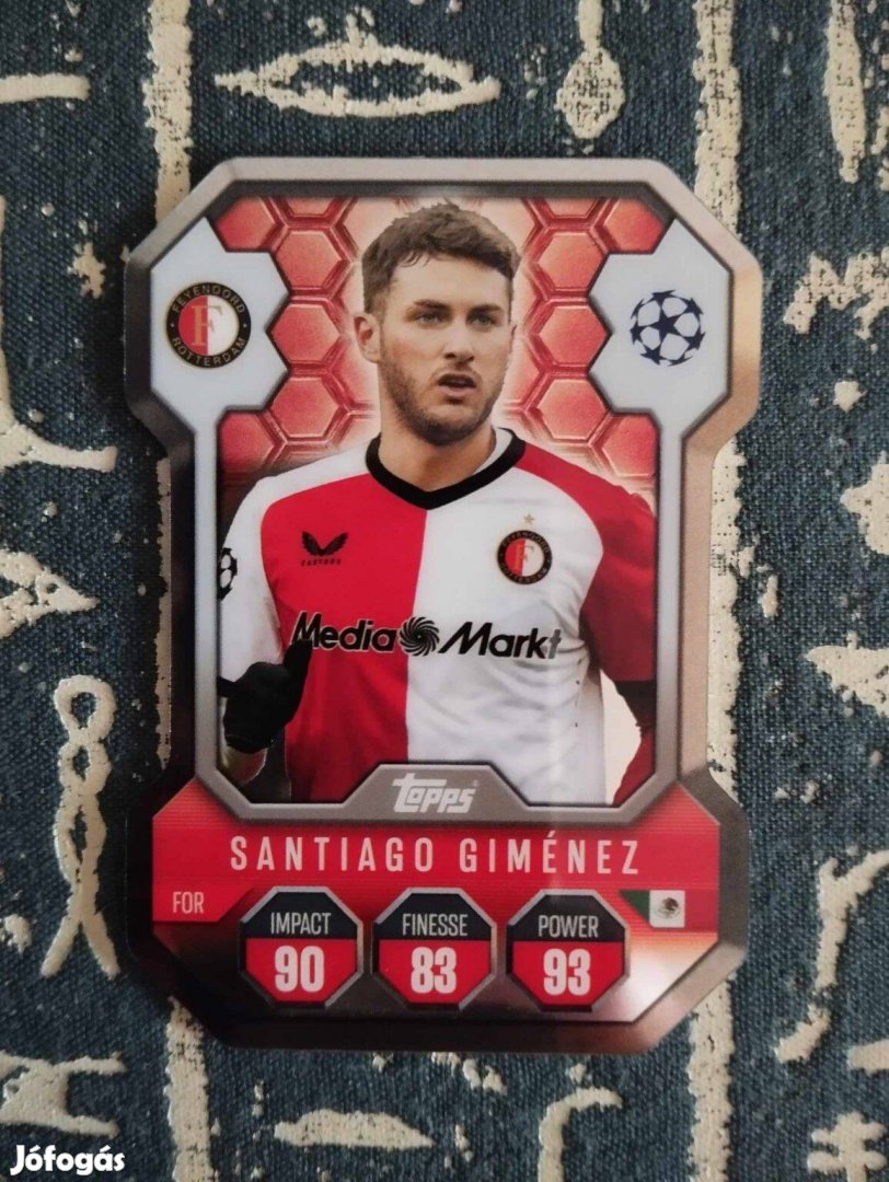 S. Gimenez (Feyenoord) Shield Pajzs Bajnokok Ligája 2024/25 kártya