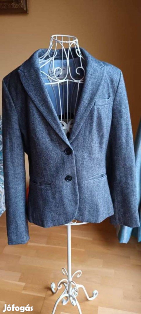S. Oliver szürke Tweed blézer