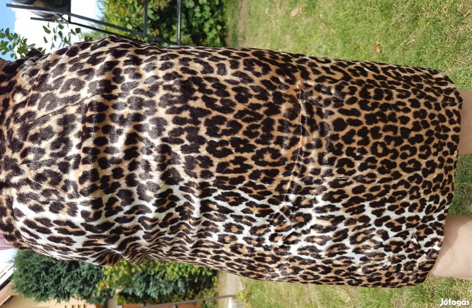 S-es leopárd mintás szoknya ceruza plüss S állatmintás