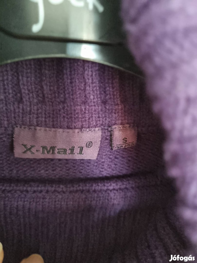 S-es lila X-Mail kötött ruha