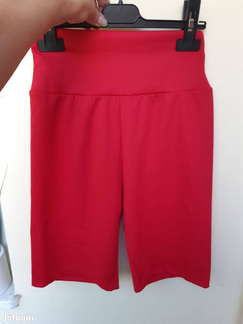 S-es piros női rövid,leggings nadrág
