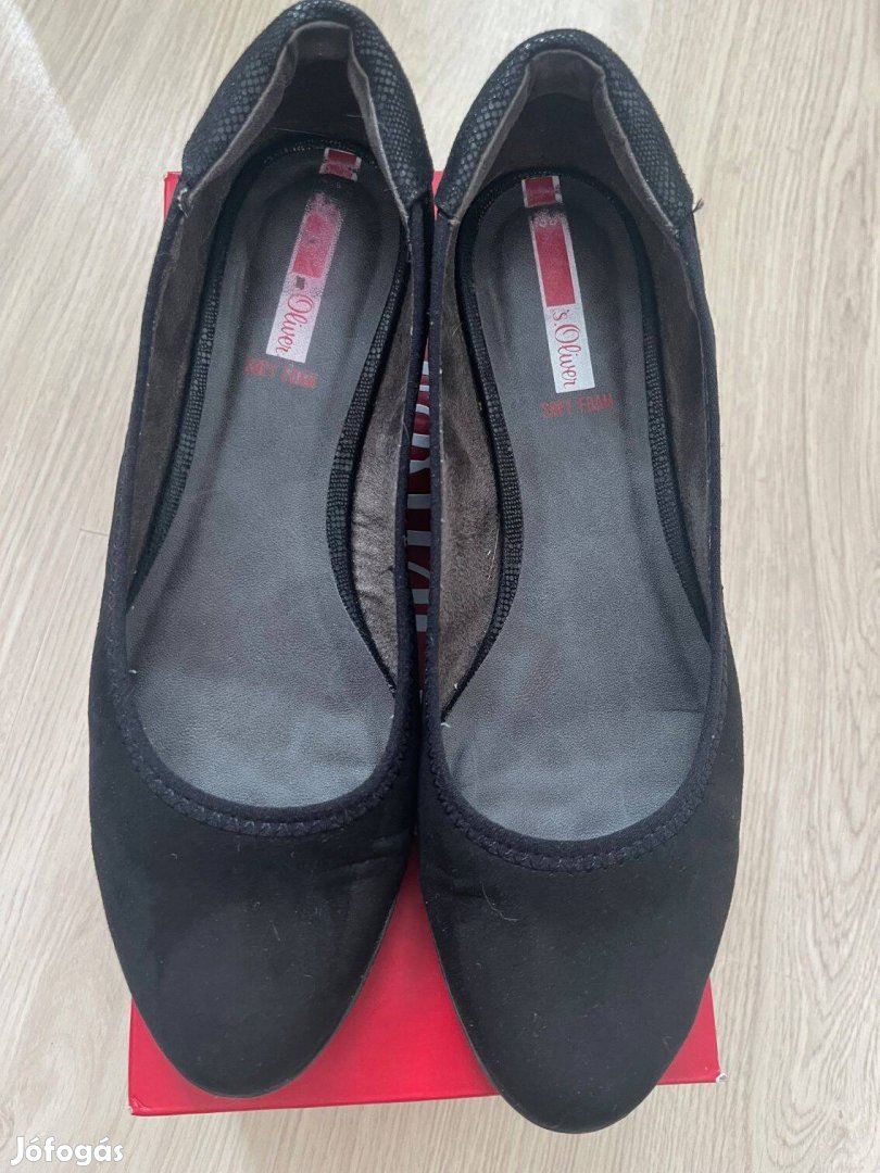 S'oliver fekete női cipő 39