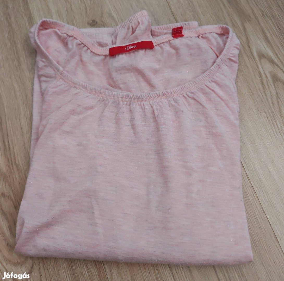 S oliver púder csillámló női felső