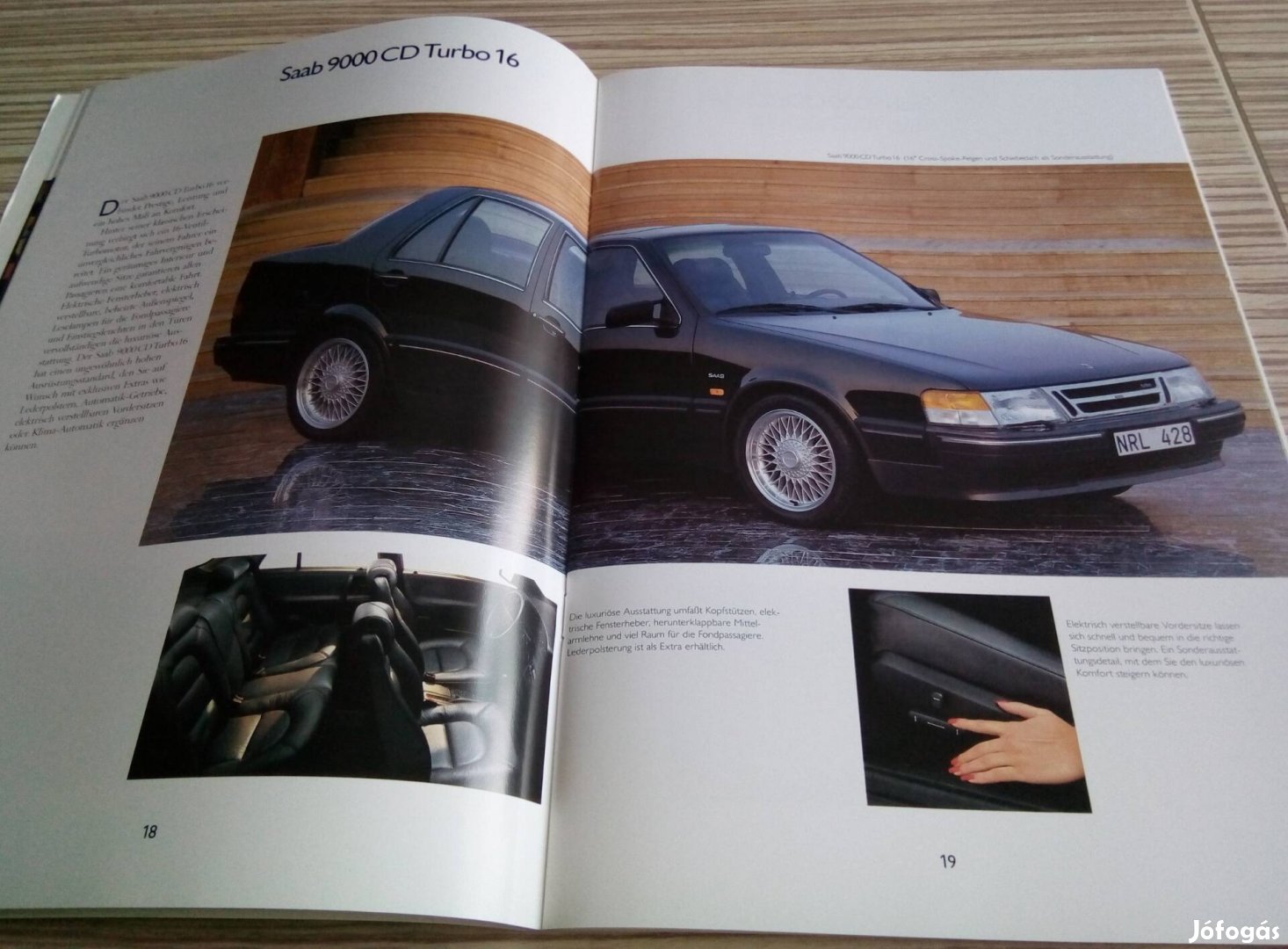 Saab 9000 (1989) prospektus, katalógus.