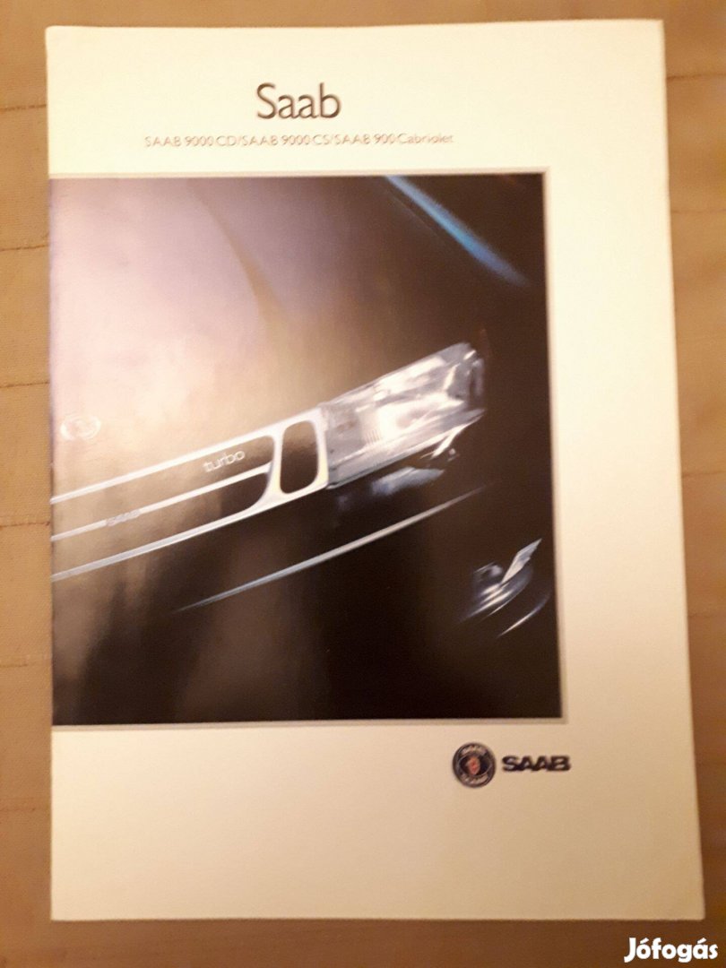 Saab 9000 katalógus 1992, magyar, 2 lap