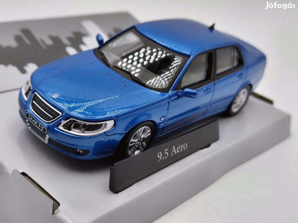 Saab 9.5 Aero (1998) - kék  -  Cararama - 1:43