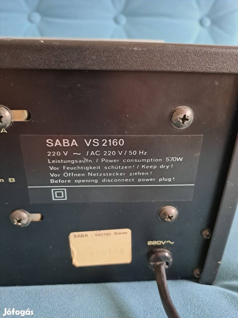 Saba VS2160 erősítő, karcmentes, gyönyörű állapotban 