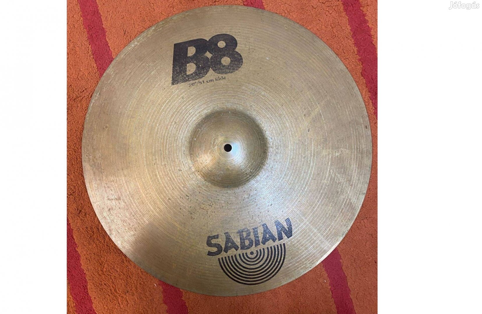 Sabian B8 cintányér, ride, kisérő cin, 20