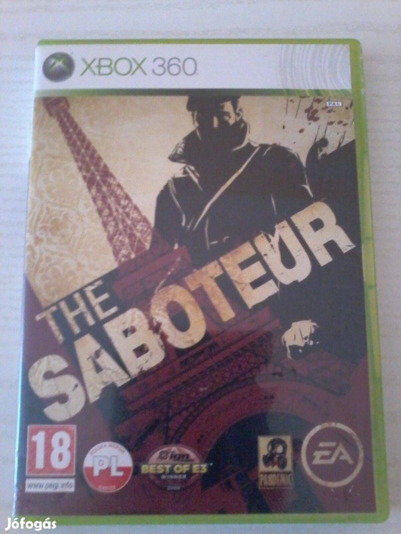 Saboteur Xbox 360 játék eladó.(nem postázom)