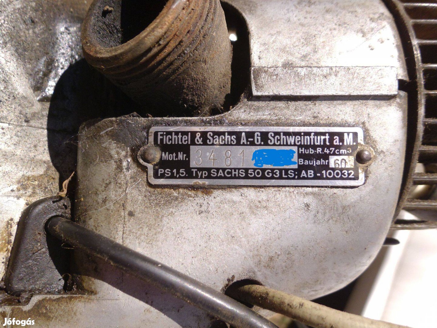 Sachs 50 G3 LS 1960 komplett motor blokk