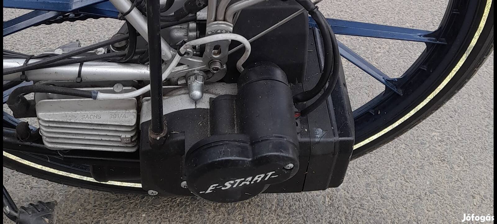 Sacks Saxonette Luxus 30ccm benzinmotoros kerékpár