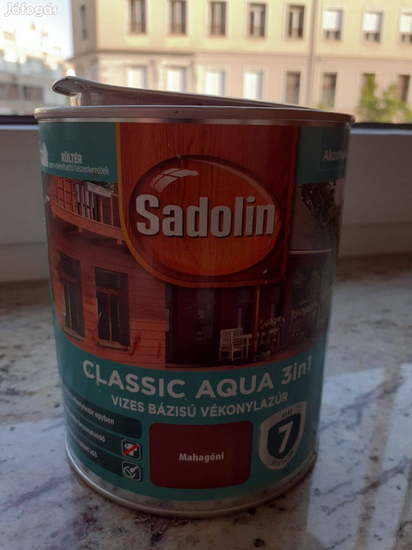 Sadolin vizes bázisú vékonylazúr (0,75 l)