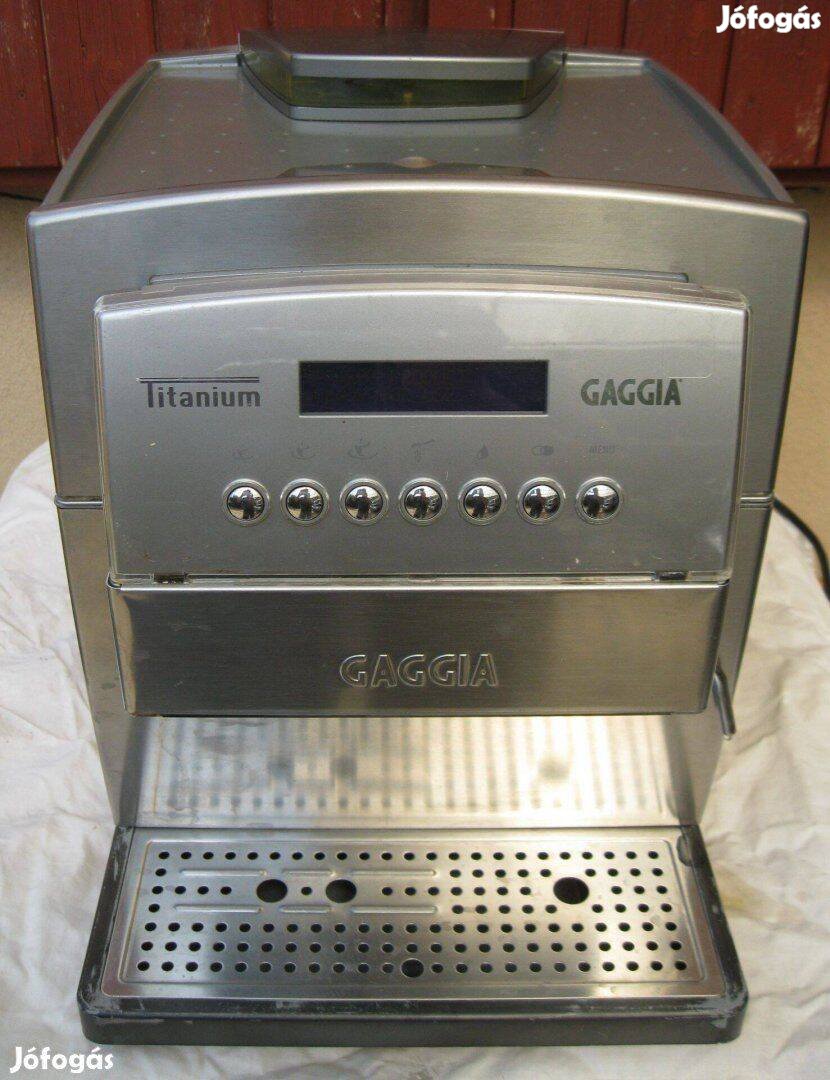 Saeco Gaggia Titanium darálós kávéfőző