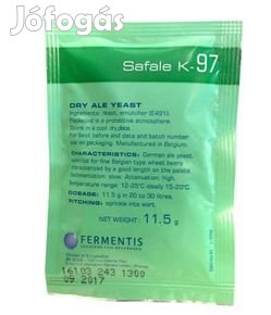 Safale K-97 sörélesztő 11.5g  (1240)