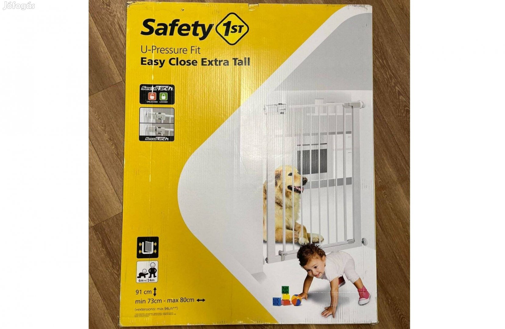 Safety 1st Biztonsági ajtórács 73 cm - 80 cm (állítható és bővíthető)