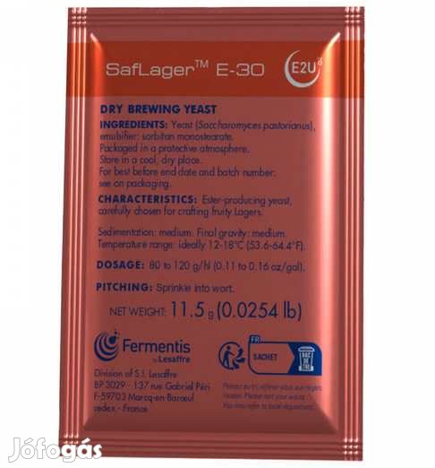 Saflager E-30 sörélesztő 11,5g   (5766)