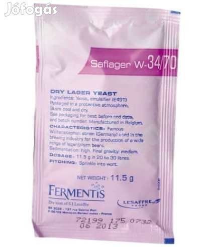Saflager W34/70 sörélesztő 11,5g   (815)