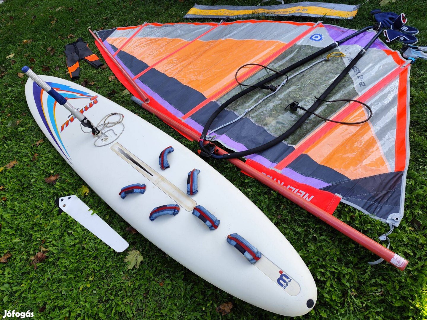 Sailboard 295/63cm 110liter sérülésmentes,komplett szörf